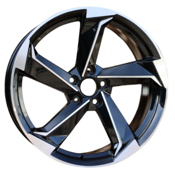 B5185 8X18 ET35 5x112 CB66,6 Black Polished vanteet