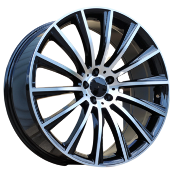 BY1048 8,5/9,5X19 ET35 5x112 CB66,6 Black Polished vanteet