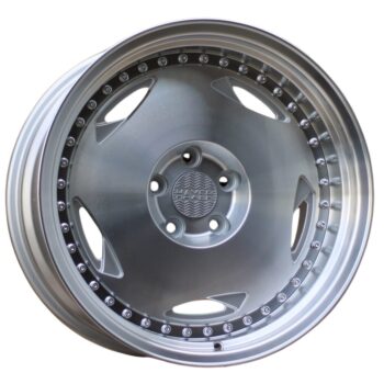 Haxer HX029 8/9x16 4x100 ET25/20 CB73,1 Silver Polished Lip