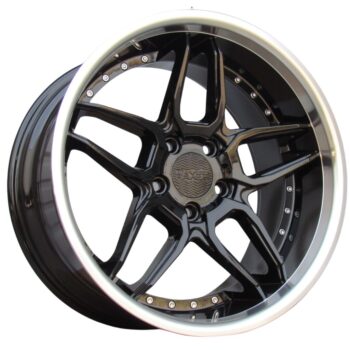 Haxer HX030 8,5/10x18 5x120 ET20/15 CB74,1 Black Polished Lip