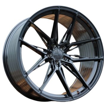 Haxer HX036 alumiinivanne, kiiltävän musta