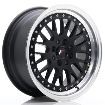 JR Wheels JR10 7x16 ET30 4x100/ 4x108 CB67,1 Matt Black & Polished Lip